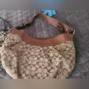 Brown coach purse